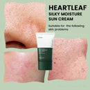 Creme Solar de Umidade Sedosa Anua Heartleaf Coreano SPF50+