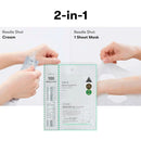 Máscara de 2 Passos VT Reedle Shot 100, Máscara de Reparo Intensivo, Máscara de Clareamento Hidratante, Máscara de Cuidado de Queratina