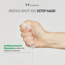 Máscara de 2 Passos VT Reedle Shot 100, Máscara de Reparo Intensivo, Máscara de Clareamento Hidratante, Máscara de Cuidado de Queratina