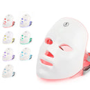 7 Colors Led Facial Mask With Neck Red Light Therapy Mask For Skin Tightening Lifting Anti-aging Bio-Light Beauty Whitening Home